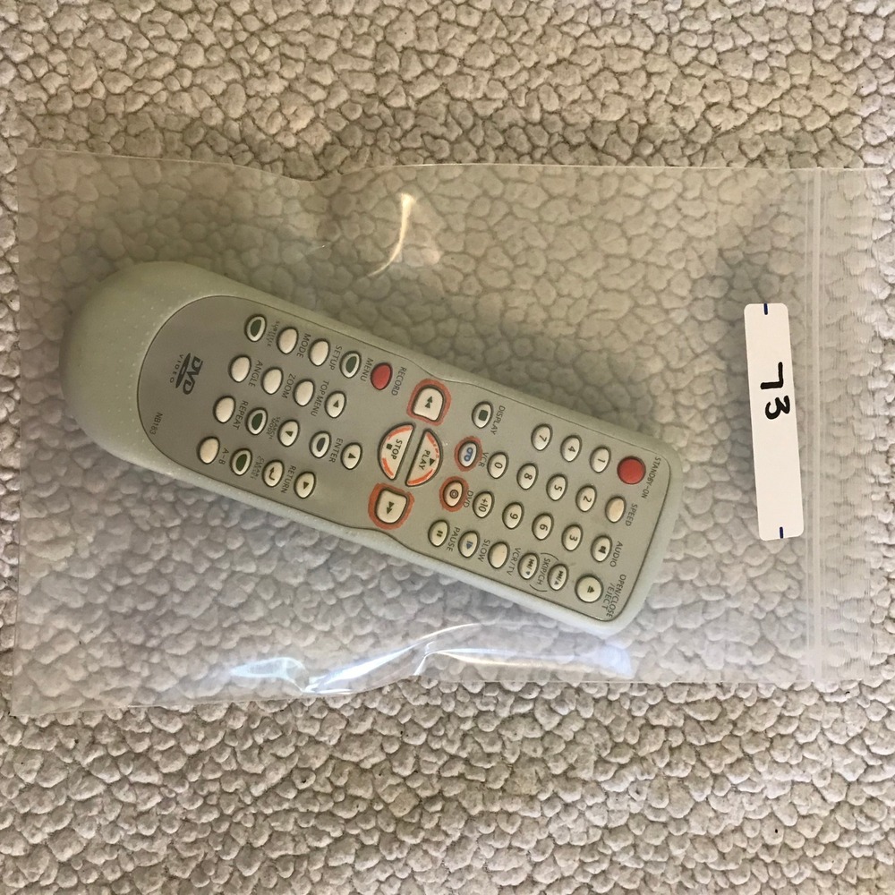 Funai NB183 DVD VCR Player Remote Control Light Gray OEM Replacement - Picture 4 of 4